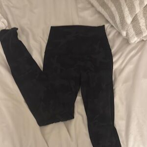 lululemon black camouflage Align high rise 25” leggings